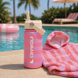 Drink Bottle 400ml (Flamingo Stripe)