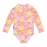 Long Sleeve Swimsuit (Hibiscus Daze)