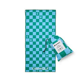 Rapid Dry Towel (Sea Green Check)