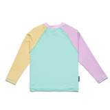 Long Sleeve Rash Vest (Poolside Colourblock)