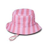 Reversible Bucket Hat (Flamingo Stripe)