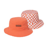Reversible Bucket Hat (Sunset Check)