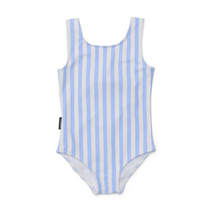 Swimsuit (Sky Blue Stripe)