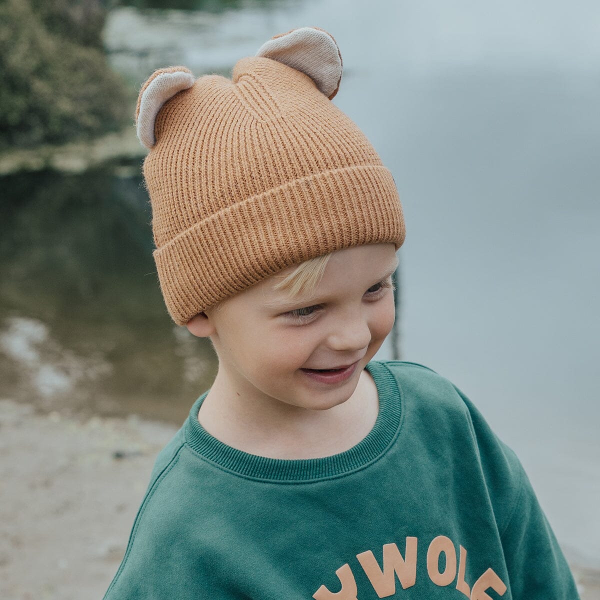 Wolf Ears Beanie (Tan)