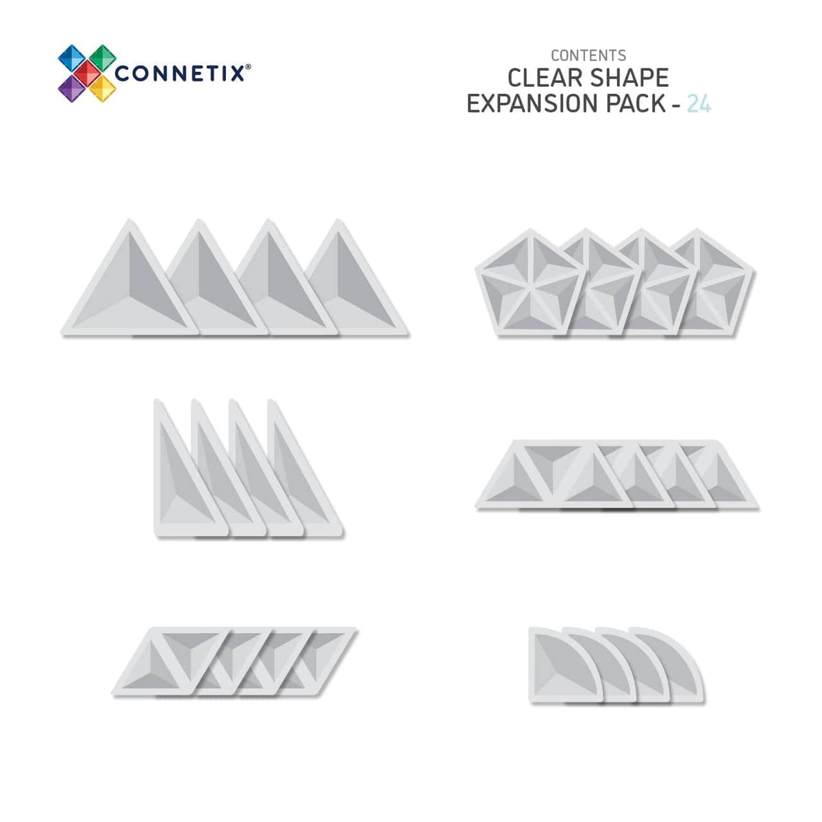 Clear Shape Expansion Pack 24 Piece