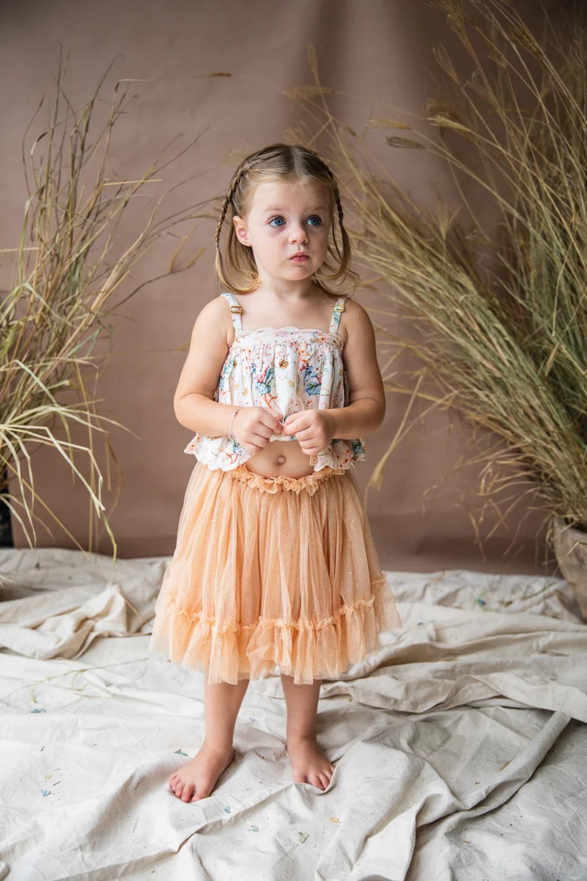 Biscotti flower top girl dresses