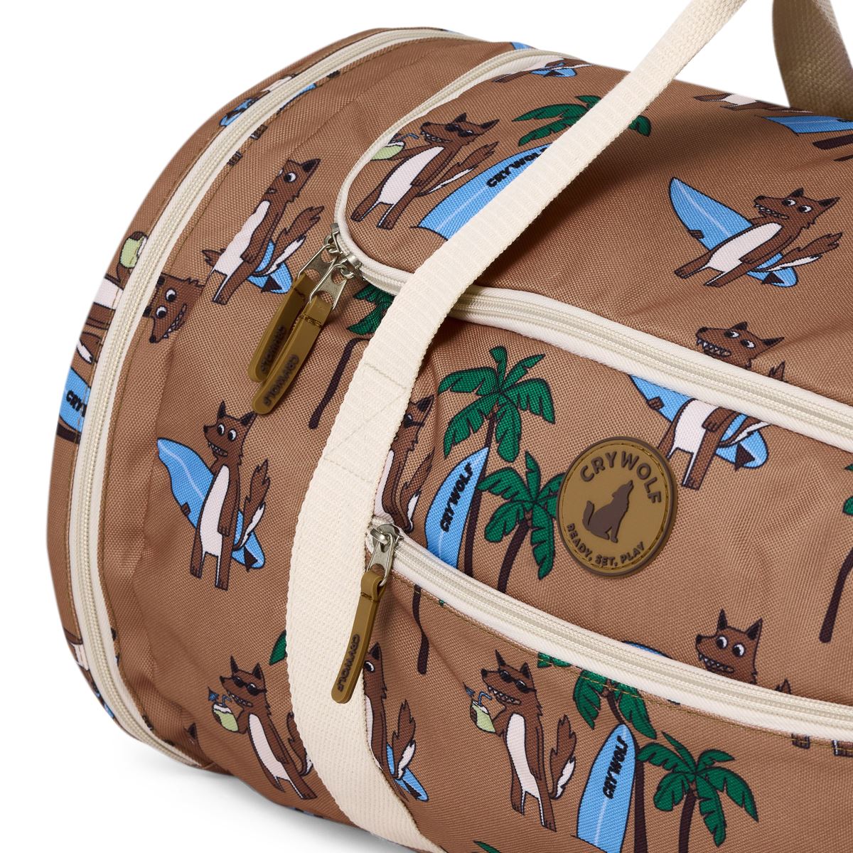 PACKABLE DUFFEL - Surfin Mr Wolf
