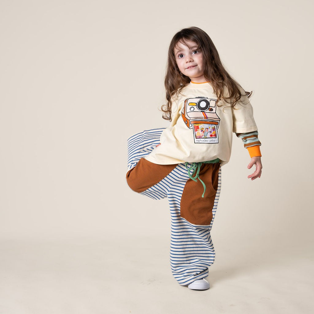 Wide Leg Pant (Stripes)