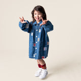 Denim Smock Dress (Stamps)