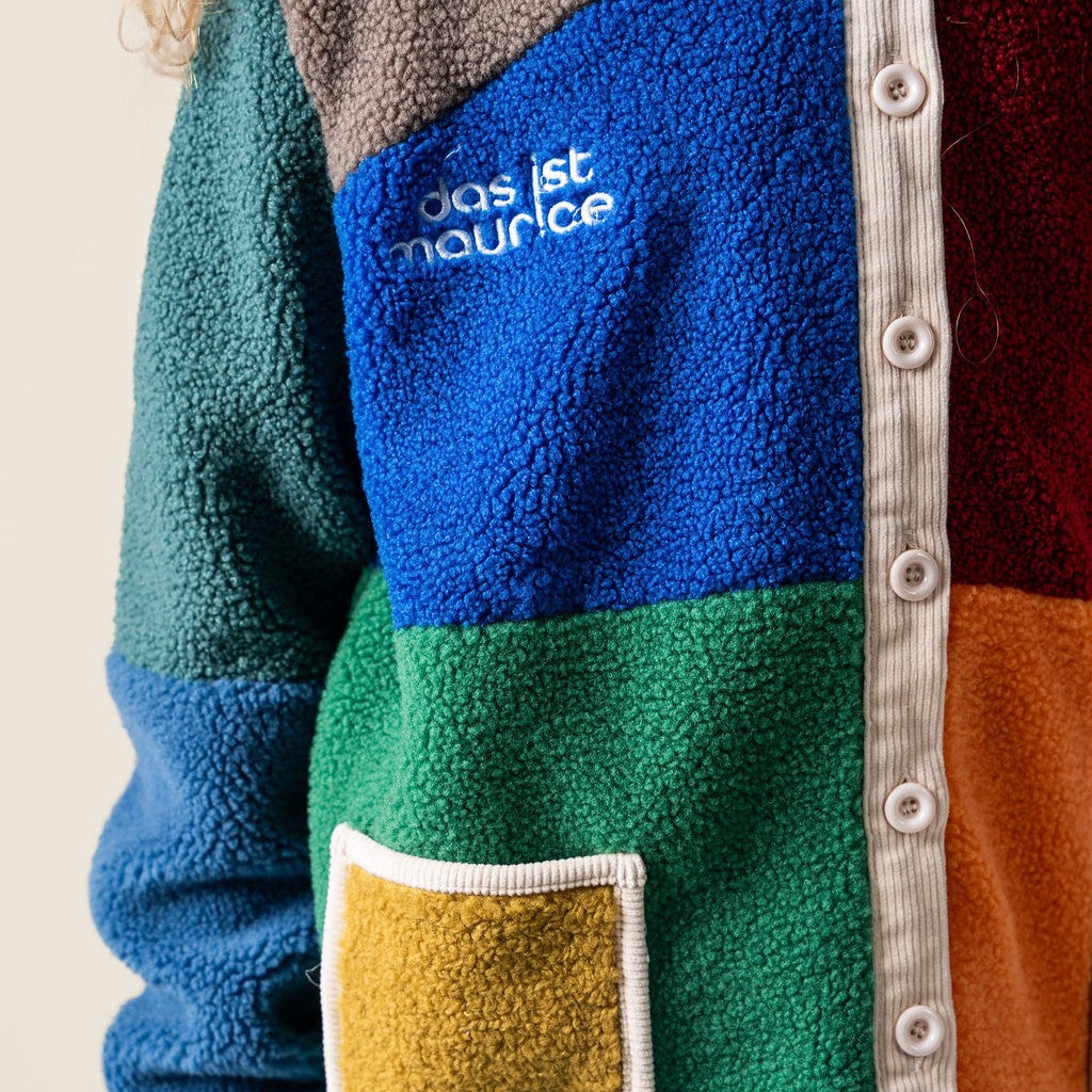 Boucle Coat (Colour Block)