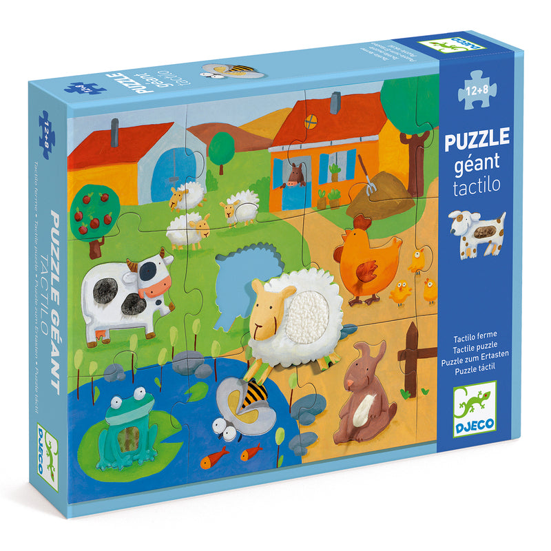 Tactile Farm Giant Puzzle (20 Piece)