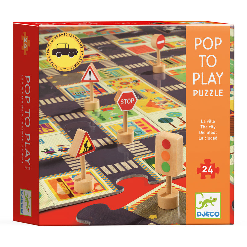 City Road Giant Pop to Play Puzzle (24 Piece)
