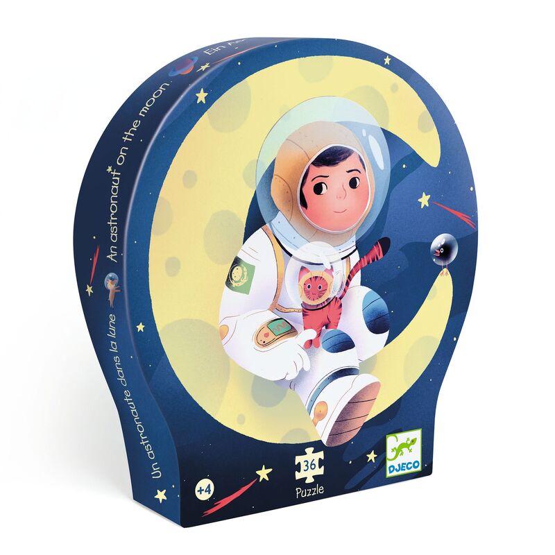 Astronaut on the Moon 36 Piece Puzzle