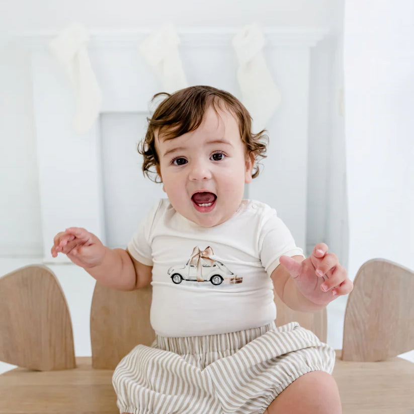 Linen Bloomers - Oak Stripe