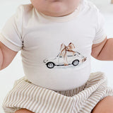 Beetle Bow Bodysuit - Eggnog