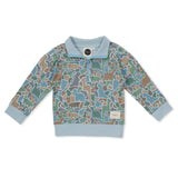 Dino-Saw Half Zip Sweater