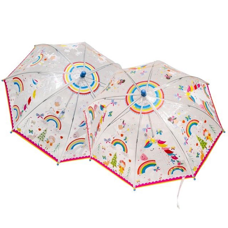 Colour Changing Umbrella - Rainbow Fairy Transparent