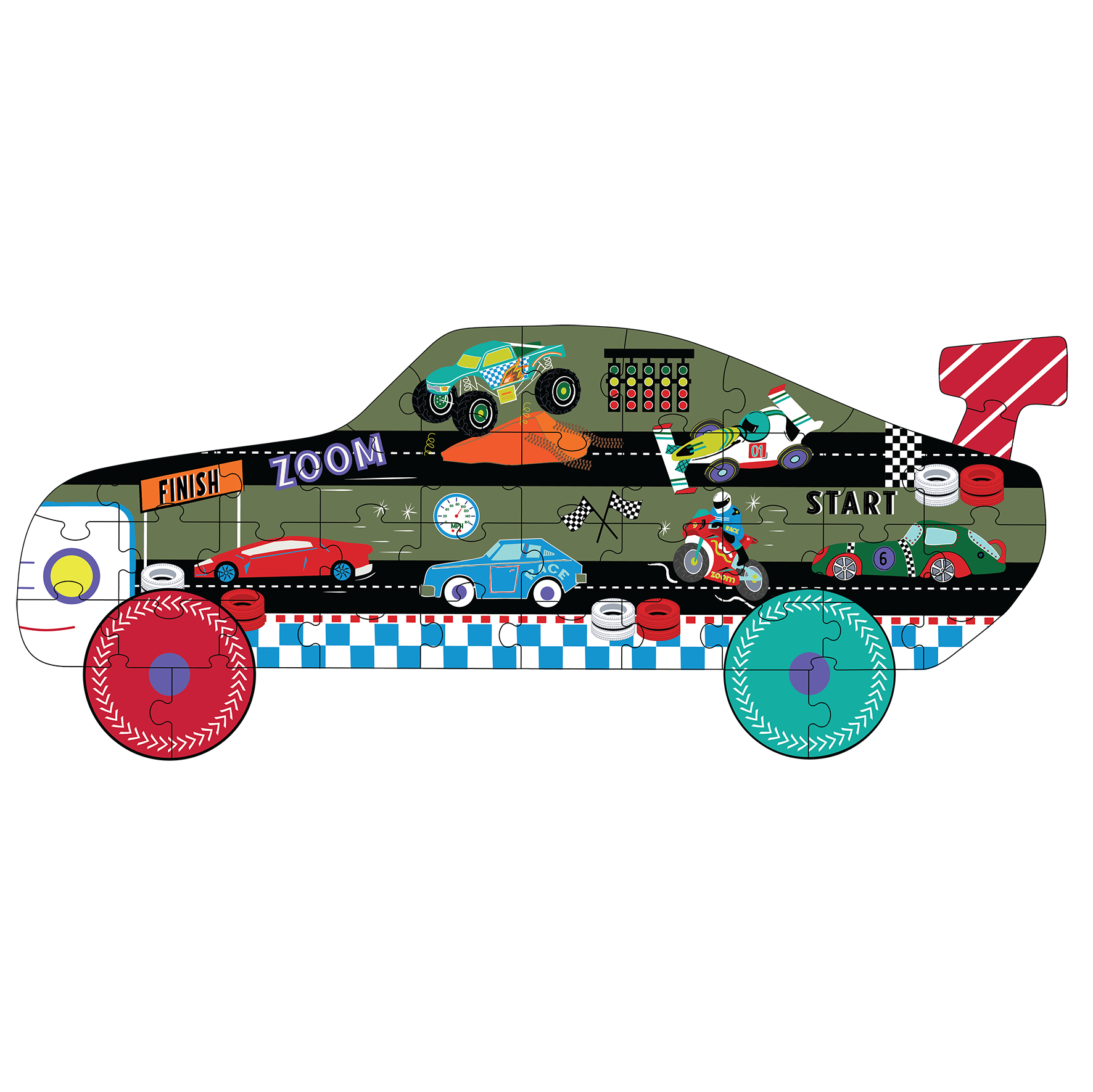 Cars Puzzle (40 Piece)