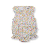 Frill Neck Romper (Lemon Floral)