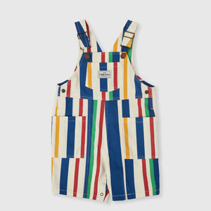 90`s Bold Stripe James Denim Pocket Overalls