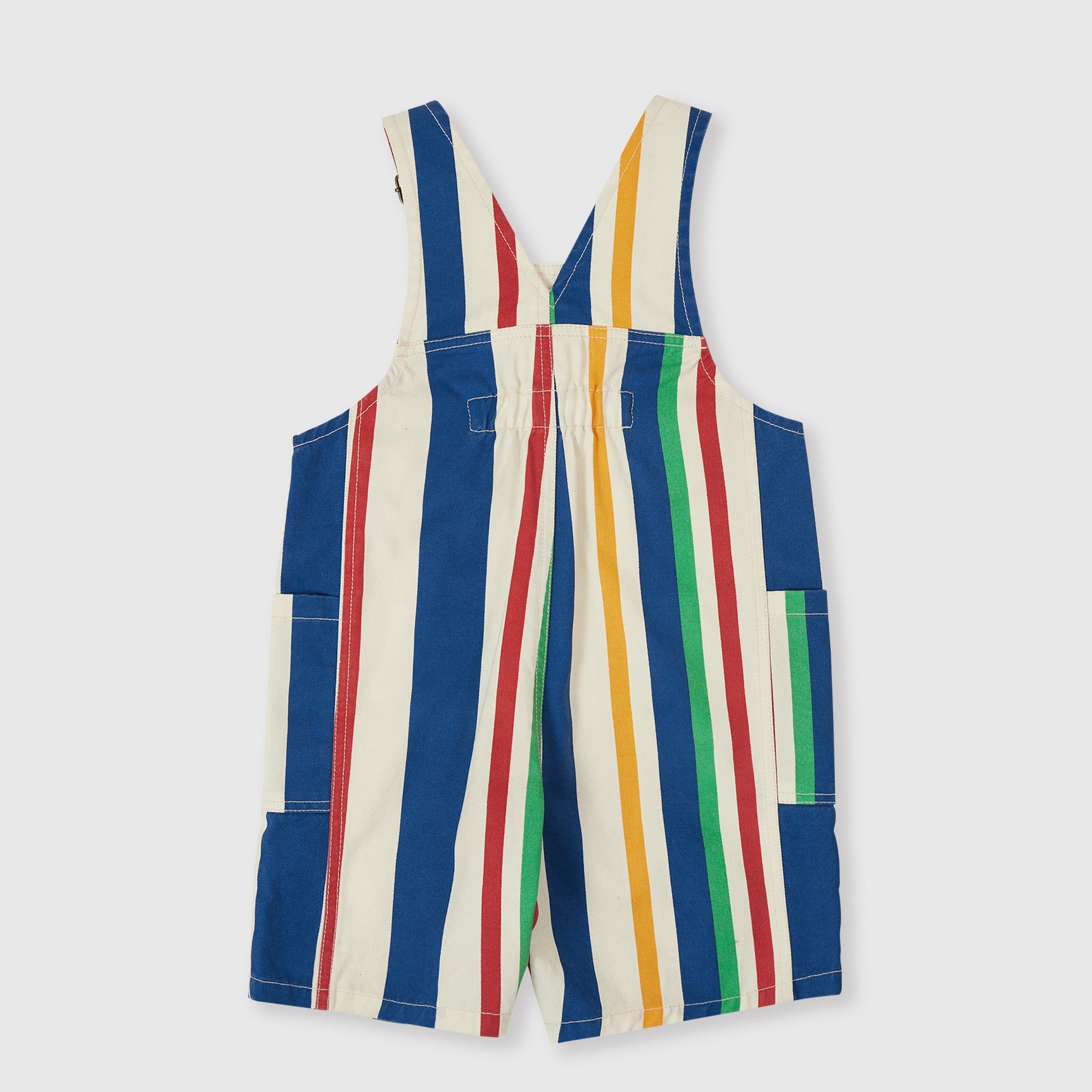 90`s Bold Stripe James Denim Pocket Overalls