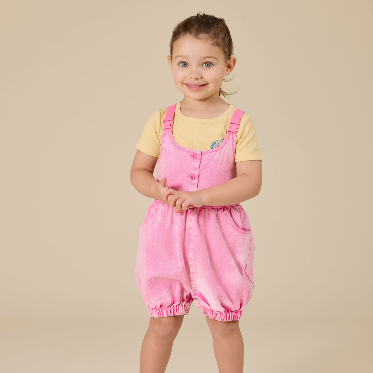 Cindy Denim Bubble Overalls