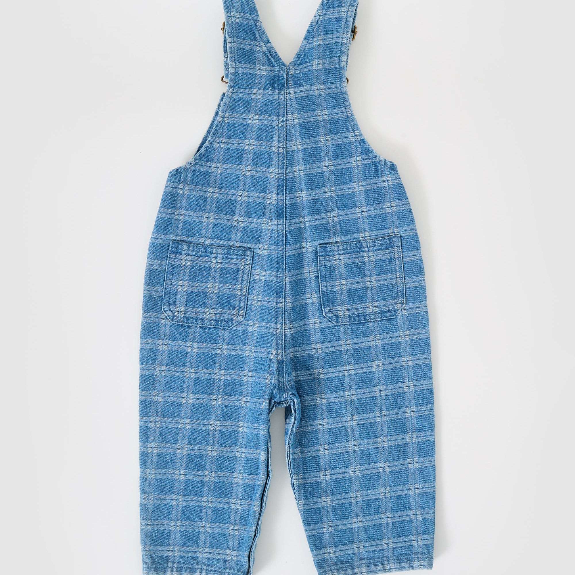Austin Denim Check Overalls