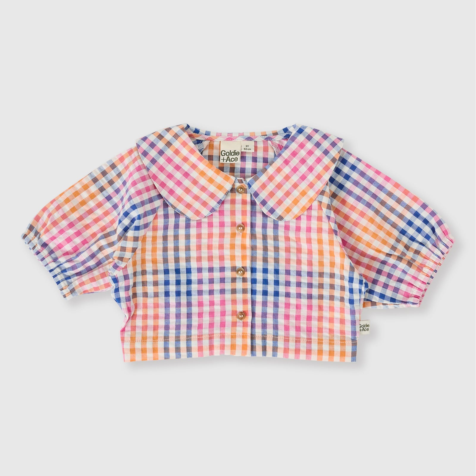 Rainbow Gingham Beatrice Blouse