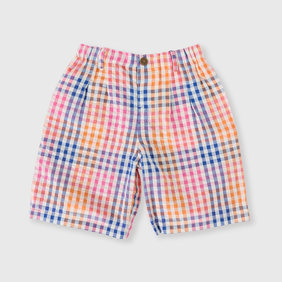 Rainbow Gingham Kirby Relaxed Shorts
