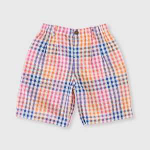 Rainbow Gingham Kirby Relaxed Shorts