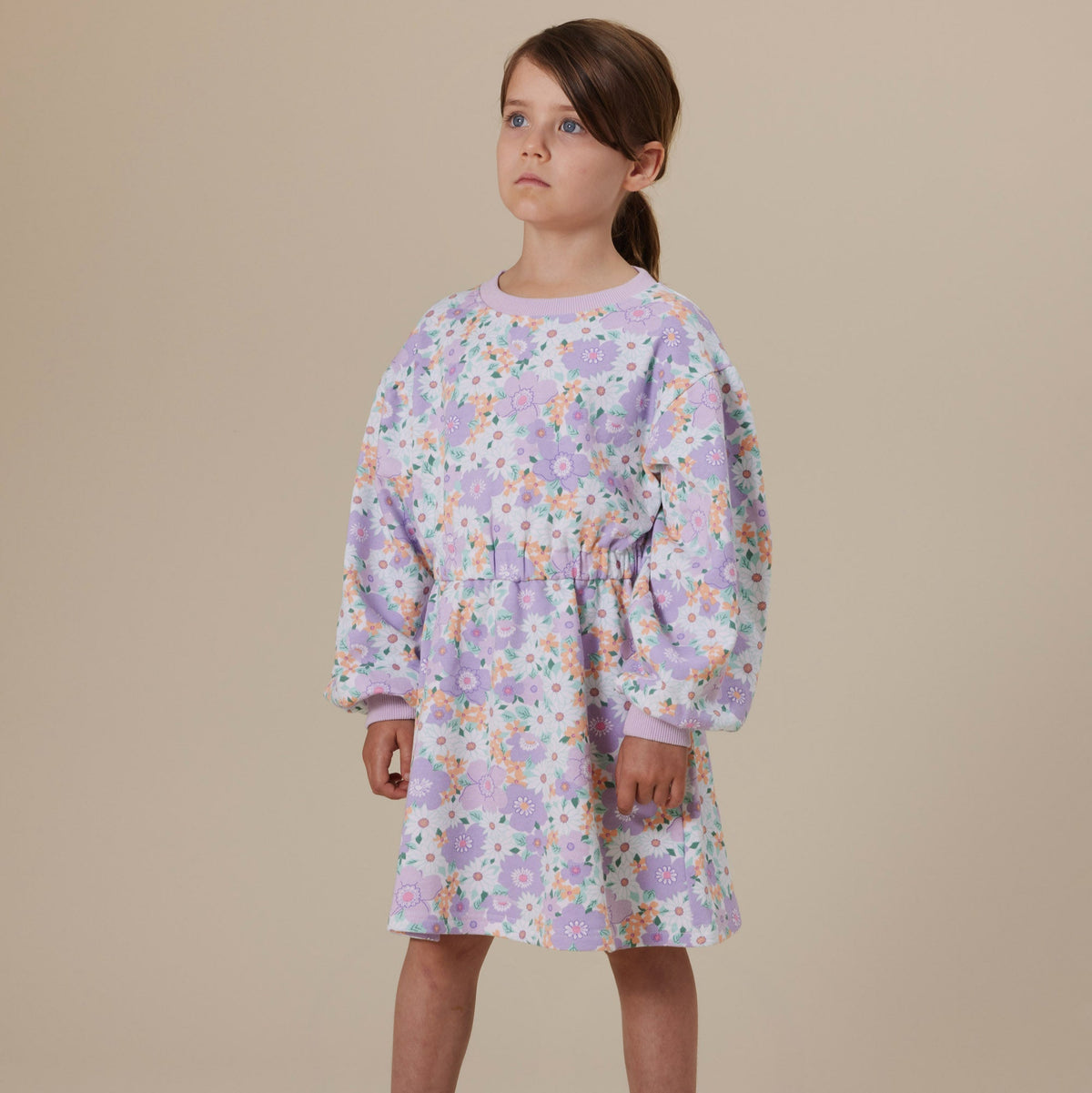 Leah Long Sleeve Dress (Flora)