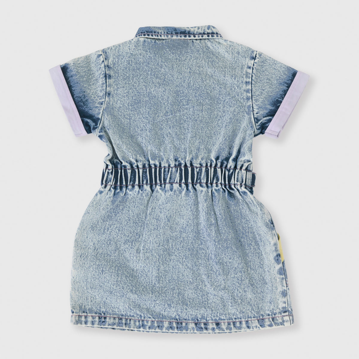 Pastel Pop Piper Denim Belted Dress