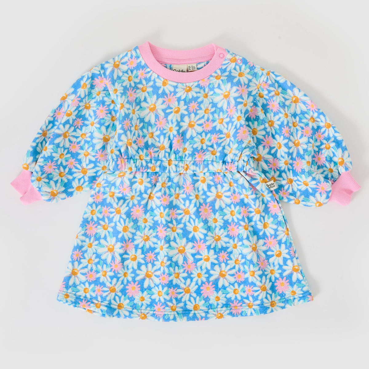 Leah Long Sleeve Dress (Seaside Daisy)