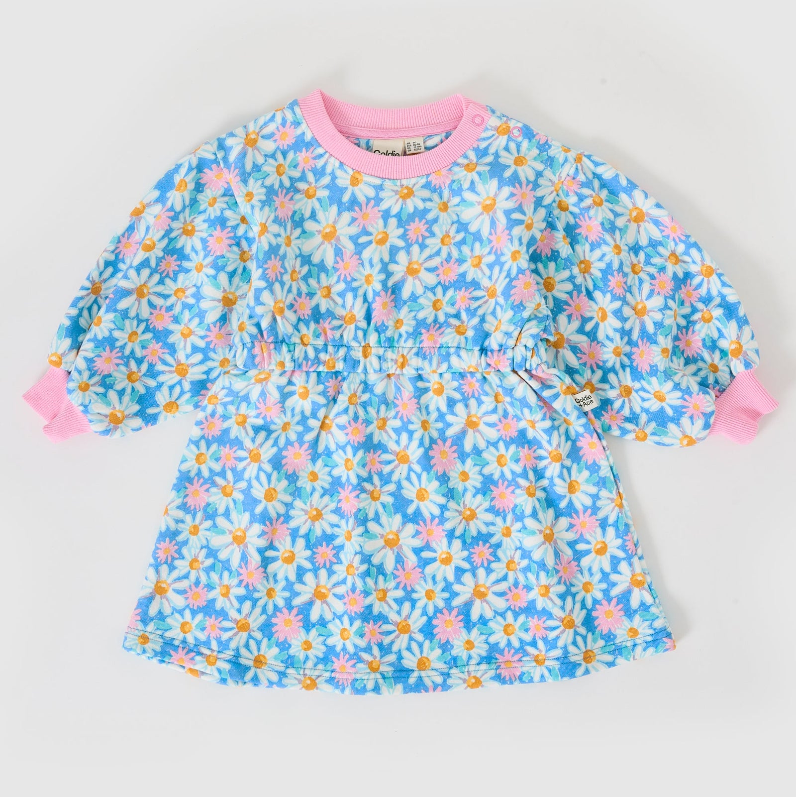 Leah Long Sleeve Dress (Seaside Daisy)