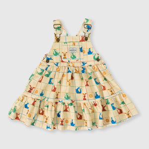 Hopscotch Tully Tiered Pinafore Dress