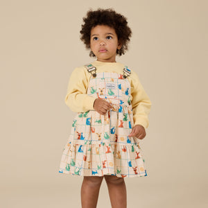 Hopscotch Tully Tiered Pinafore Dress