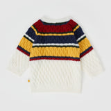 ALFIE CABLE KNIT JUMPER (CREAM)