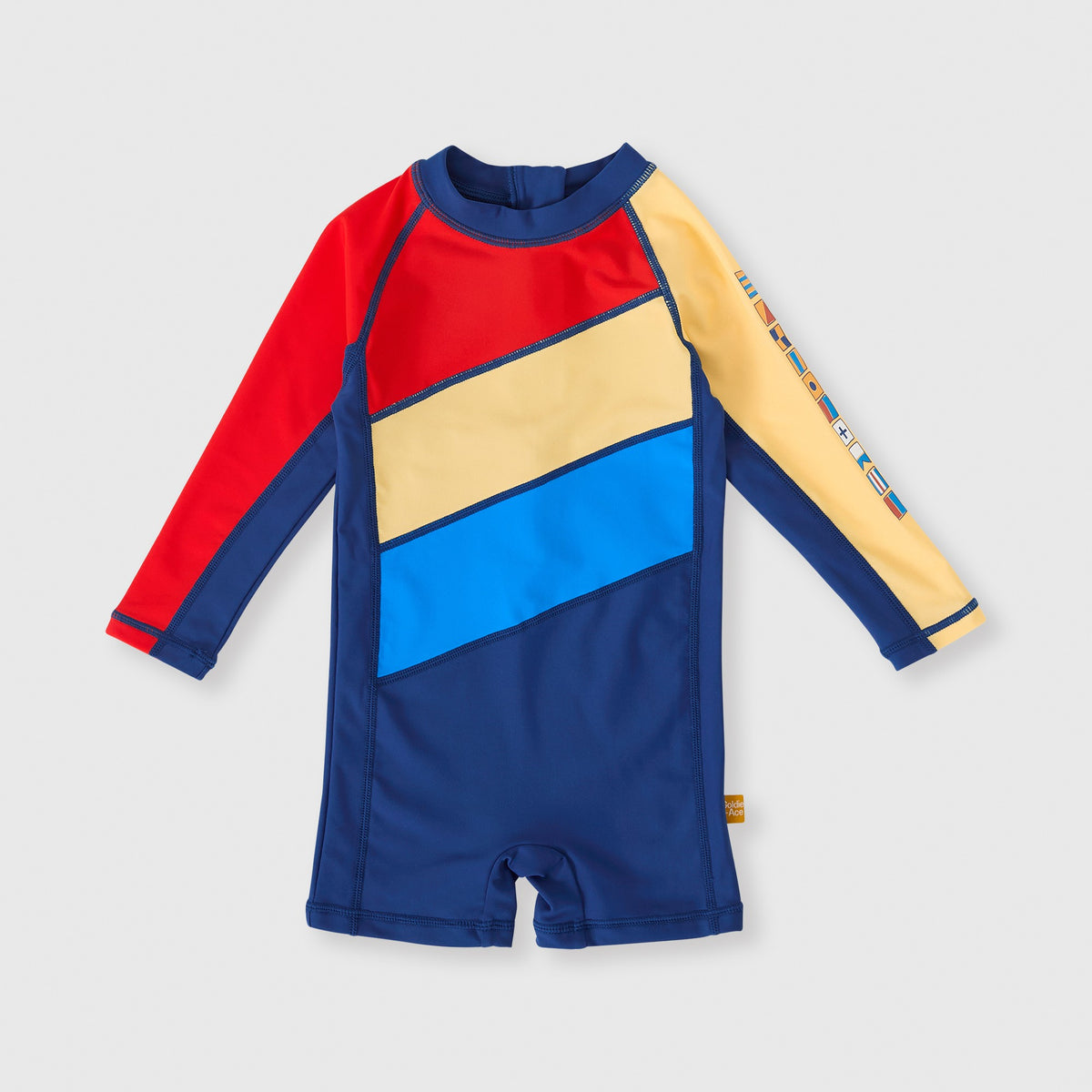 Nautical Flag Short Leg Swimsuit