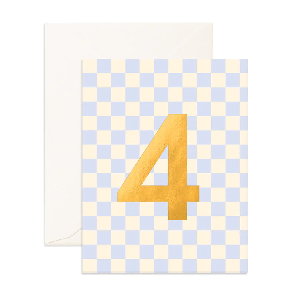 Number 4 Greeting Card - Party