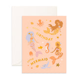 Birthday Little Mermaid Greeting Card