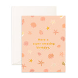 Amazing Birthday Shells Greeting Card
