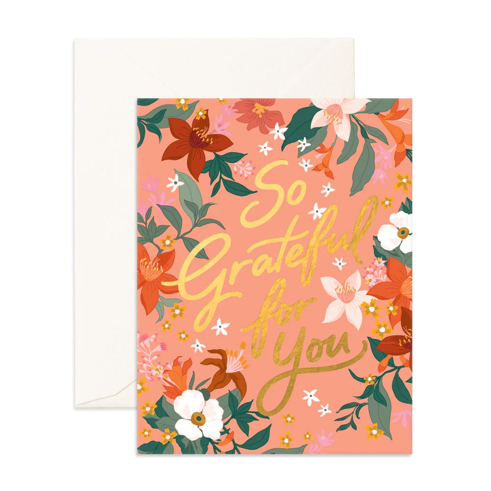 So Grateful Bohemia Greeting Card