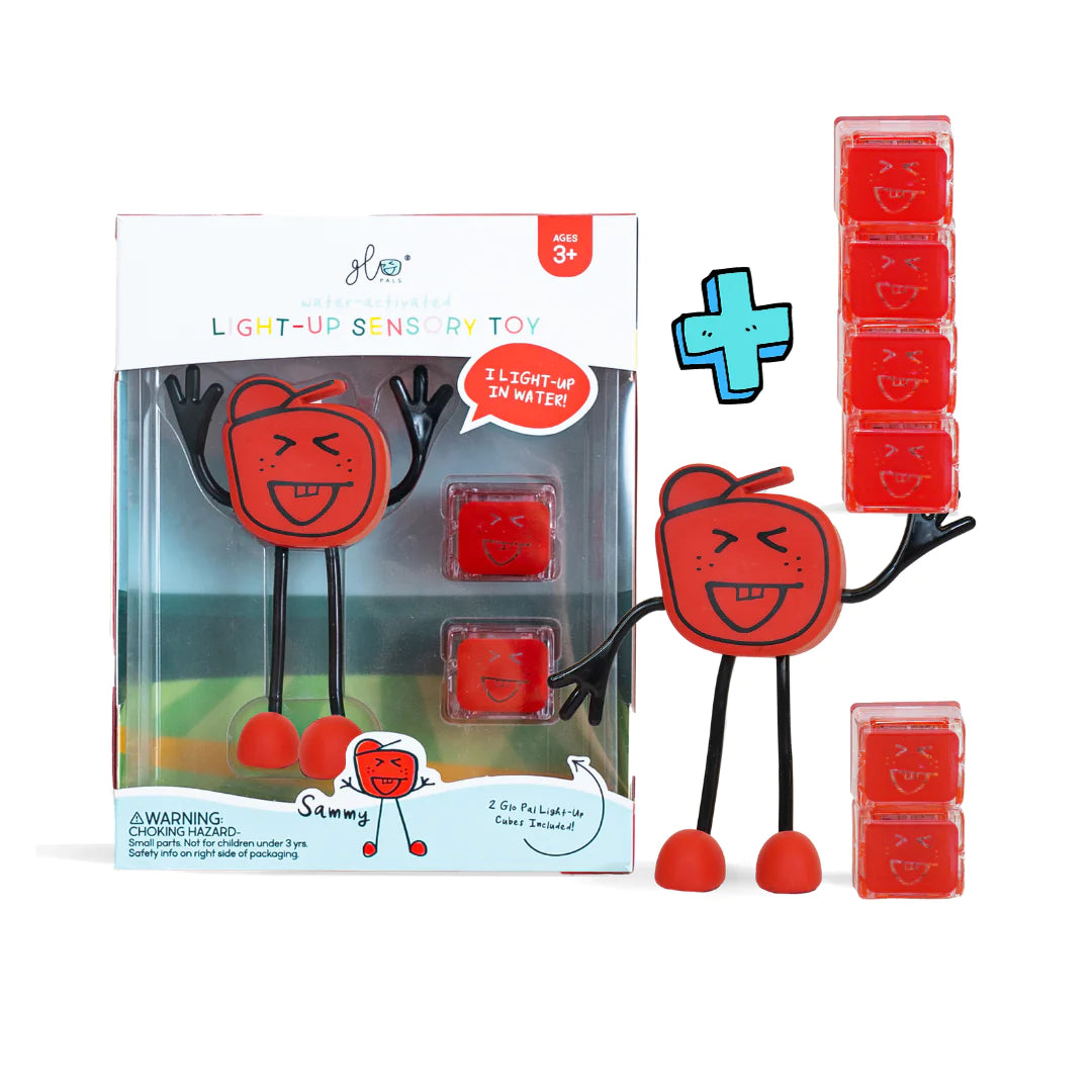 Glo Pal Character + Cubes (Red Sammy)