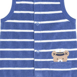 Nautical Peekaboo Hux Towelling Romper