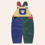 Colour Block Cord Overalls
