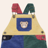 Colour Block Cord Overalls