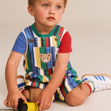 Variegated Stripe Shortall