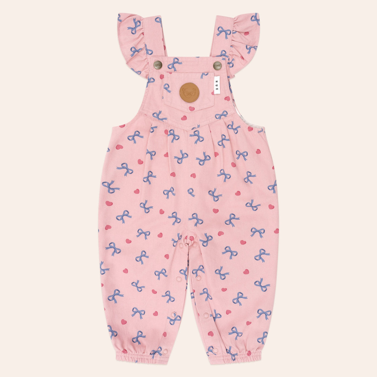 Hearts And Bows Frill Overalls