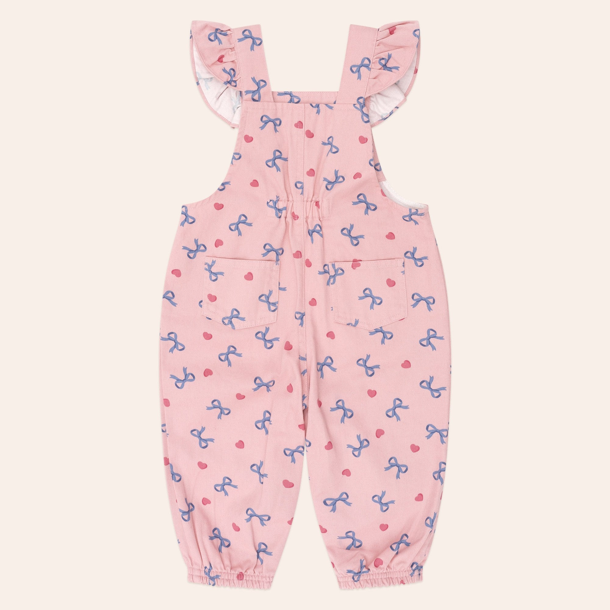 Hearts And Bows Frill Overalls