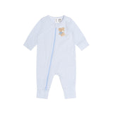 Bow Hux Stripe Zip Romper